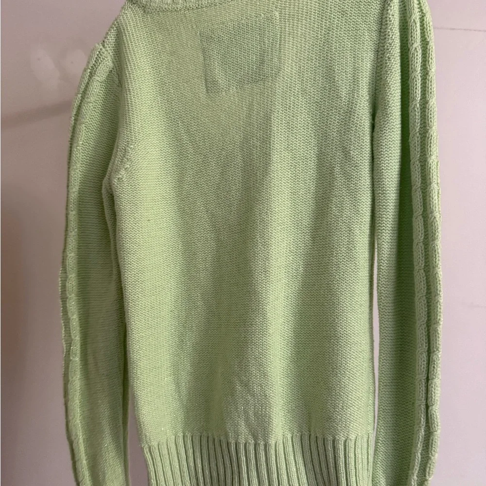 Justice V-Neck Cable-knit Sweater